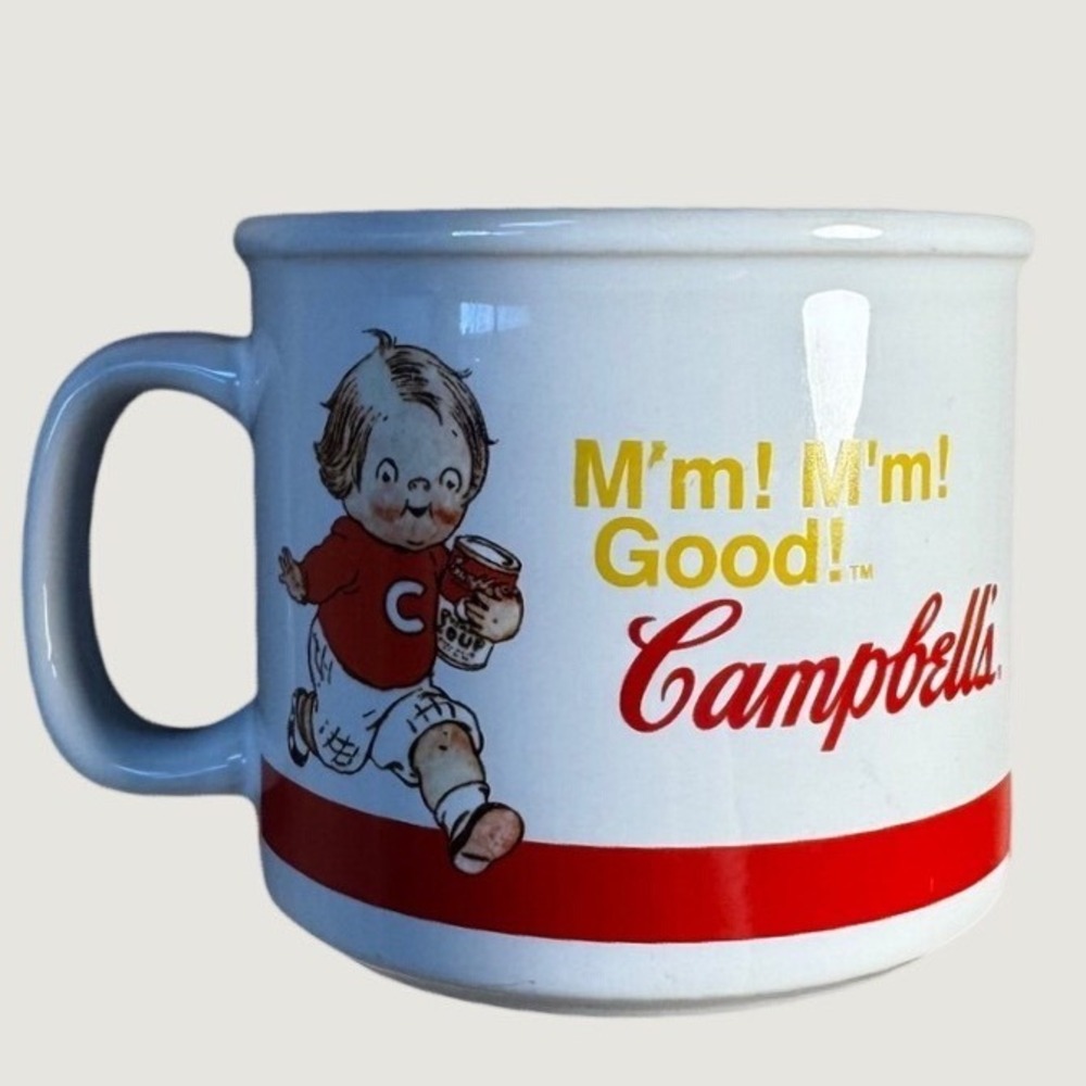 Vintage 2004 Campbell's Soup Mug Houston Harvest M'm M'm Good Ceramic Cup 31359
